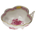 Herend Chinese Bouquet raspberry Deep Leaf Dish 4x3 in AP----00492-0-00