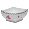 Herend Chinese Bouquet Raspberry Square Bowl Large 8 in AP----02185-0-00