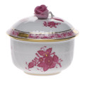 Herend Chinese Bouquet Raspberry Sugar Bowl 4 oz AP----01464-0-09