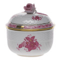 Herend Chinese Bouquet Raspberry Sugar Bowl 6 oz AP----01463-0-09