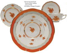 Herend Chinese Bouquet Rust 5-piece Place Setting