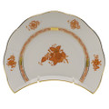 Herend Chinese Bouquet Rust Crescent Salad Plate 7.25 in AOG---00530-0-00