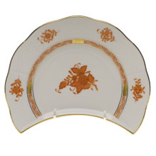 Herend Chinese Bouquet Rust Crescent Salad Plate 7.25 in AOG---00530-0-00