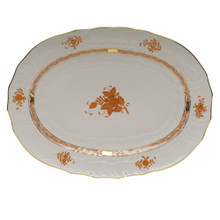 Herend Chinese Bouquet Rust Oval Platter 15 in AOG---01102-0-00