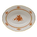 Herend Chinese Bouquet Rust Oval Vegetable Dish 10x8 in AOG---00381-0-00