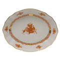 Herend Chinese Bouquet Rust Oval Dish 8.25x6.75 in AOG---01212-0-00