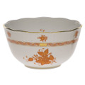 Herend Chinese Bouquet Rust Round Bowl 7.5 in 3.5 pt AOG---00362-0-00