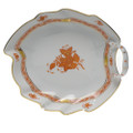 Herend Chinese Bouquet Rust Leaf Dish 7.75 in AOG---00204-0-00