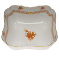 Herend Chinese Bouquet Rust Square Salad Bowl 10 in AOG---01180-0-00