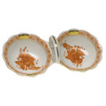 Herend Chinese Bouquet Rust Twin Salt 5.5 in AOG---00253-0-00