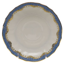 Herend Fish Scale Blue Canton Saucer 5.5 in A-EBH201726-1-00