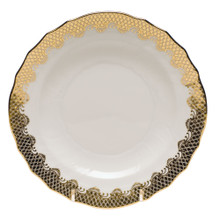 Herend Fish Scale Gold Salad Plate 7.5 in A-EORH01518-0-00