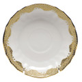 Herend Fish Scale Gold Canton Saucer 5.5 in A-EORH01726-1-00