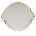 Herend Golden Edge Round Tray with Handles 11.25 in HDE---00315-0-00