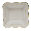 Herend Golden Edge Square Dish 6.75 in HDE---00187-0-00