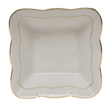Herend Golden Edge Square Dish 6.75 in HDE---00187-0-00