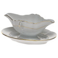 Herend Golden Edge Gravy Boat with fixed Stand HDE---00234-0-00