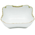 Herend Princess Victoria Green Square Salad Bowl 10 in A-BGN-01180-0-00
