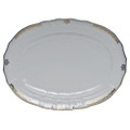 Herend Princess Victoria Light Blue Oval Platter 15 in ABGNB101102-0-00