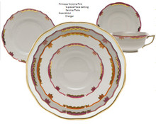 Herend Princess Victoria Pink 5-piece Place Setting