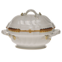 Herend Princess Victoria Rust Soup Tureen with Branch 2.5 qt ABGNH101014-0-02