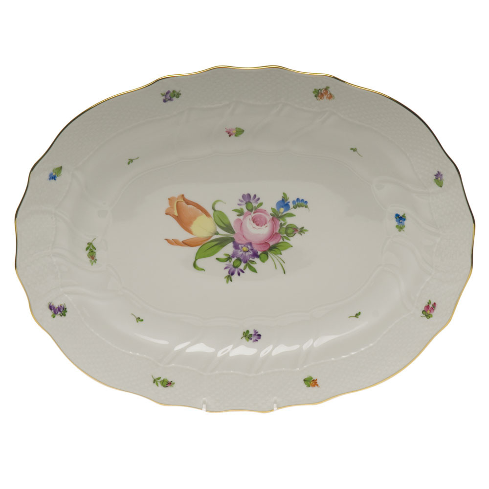 Herend Printemps Oval Platter 17 in BT----01101-0-00 - Nehas China 