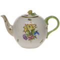 Herend Printemps Tea Pot with Rose 36 oz BT----01605-0-09