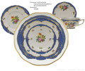 Herend Printemps with Blue Border 5-piece Place Setting