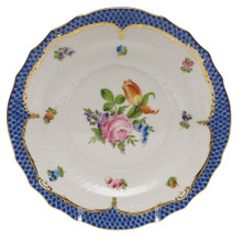 Herend Printemps with Blue Border Salad Plate No.2 7.5 in BT-EB-01518-0-02