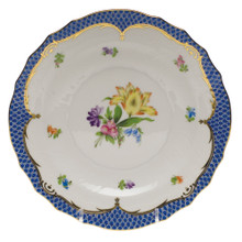 Herend Printemps with Blue Border Salad Plate No.6 7.5 in BT-EB-01518-0-06