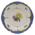 Herend Printemps with Blue Border Bread and Butter No.6 6 in BT-EB-01515-0-06