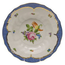 Herend Printemps with Blue Border Rim Soup No.2 9.5 in BT-EB-01503-0-02