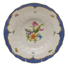 Herend Printemps with Blue Border Rim Soup No.3 9.5 in BT-EB-01503-0-03