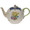 Herend Printemps with Blue Border Tea Pot with Rose 36 oz BT-EB-01605-0-09