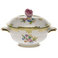 Herend Queen Victoria Covered Cup with Rose Lid 8 oz VBO---00740-2-09