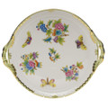 Herend Queen Victoria Round Tray with Handles 11.25 in VBO---00315-0-00