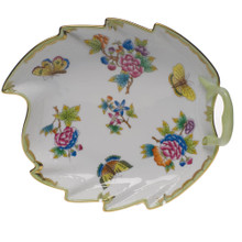 Herend Queen Victoria Leaf Dish 9.5 in VBO---00200-0-00