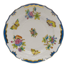 Herend Queen Victoria Blue Border Bread and Butter Plate 6 in VBO-Y301515-0-00