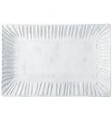 Use the oversized Incanto white stripe large rectangular platter to serve your Thanksgiving turkey. This statement platter will make a lovely presentation on your table. Dishwasher, microwave, oven and freezer safe. Handmade of terra marrone in Veneto.
