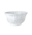 The Incanto white stripe small serving bowl is one of our most popular pieces. You can never have enough bowls and this is definitely a must have! We also offer this in medium and large, a perfect gift for the new bride! Dishwasher, microwave, oven and freezer safe. Handmade of terra marrone in Veneto.