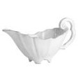 The Incanto white baroque sauce server is great for sauces, salad dressings and other condiments, for special occasions and for everyday! A beautiful gift for the new bride and a must have on any bridal registry. Handmade of terra marrone in Veneto. Dishwasher, microwave, oven and freezer safe.