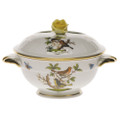 Herend Rothschild Bird Covered Cup with Rose Lid 8 oz RO----00740-2-09