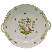 Herend Rothschild Bird Chop Plate with Handles 14 in RO----01171-0-00