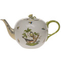 Herend Rothschild Bird Tea Pot with Rose 84 oz RO----01603-0-09