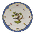 Herend Rothschild Bird Borders Blue Dinner Plate No.1 10.5 in RO-EB-01524-0-01