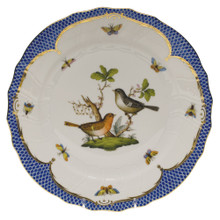 Herend Rothschild Bird Borders Blue Dinner Plate No.5 10.5 in RO-EB-01524-0-05