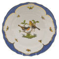 Herend Rothschild Bird Borders Blue Dinner Plate No.9 10.5 in RO-EB-01524-0-09