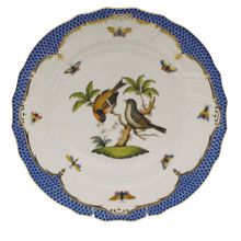 Herend Rothschild Bird Borders Blue Dinner Plate No.12 10.5 in RO-EB-01524-0-12