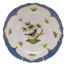 Herend Rothschild Bird Borders Blue Salad Plate No. 1 7.5 in RO-EB-01518-0-01