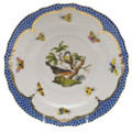 Herend Rothschild Bird Borders Blue Salad Plate No. 2 7.5 in RO-EB-01518-0-02